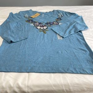 Charter Club 3/4 Length sleeve Tee